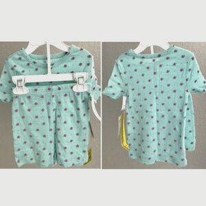 Peas and Carrots, 100% Cotton 2-Piece Sleepwear for Toddler Girls 2T (1-2Y)